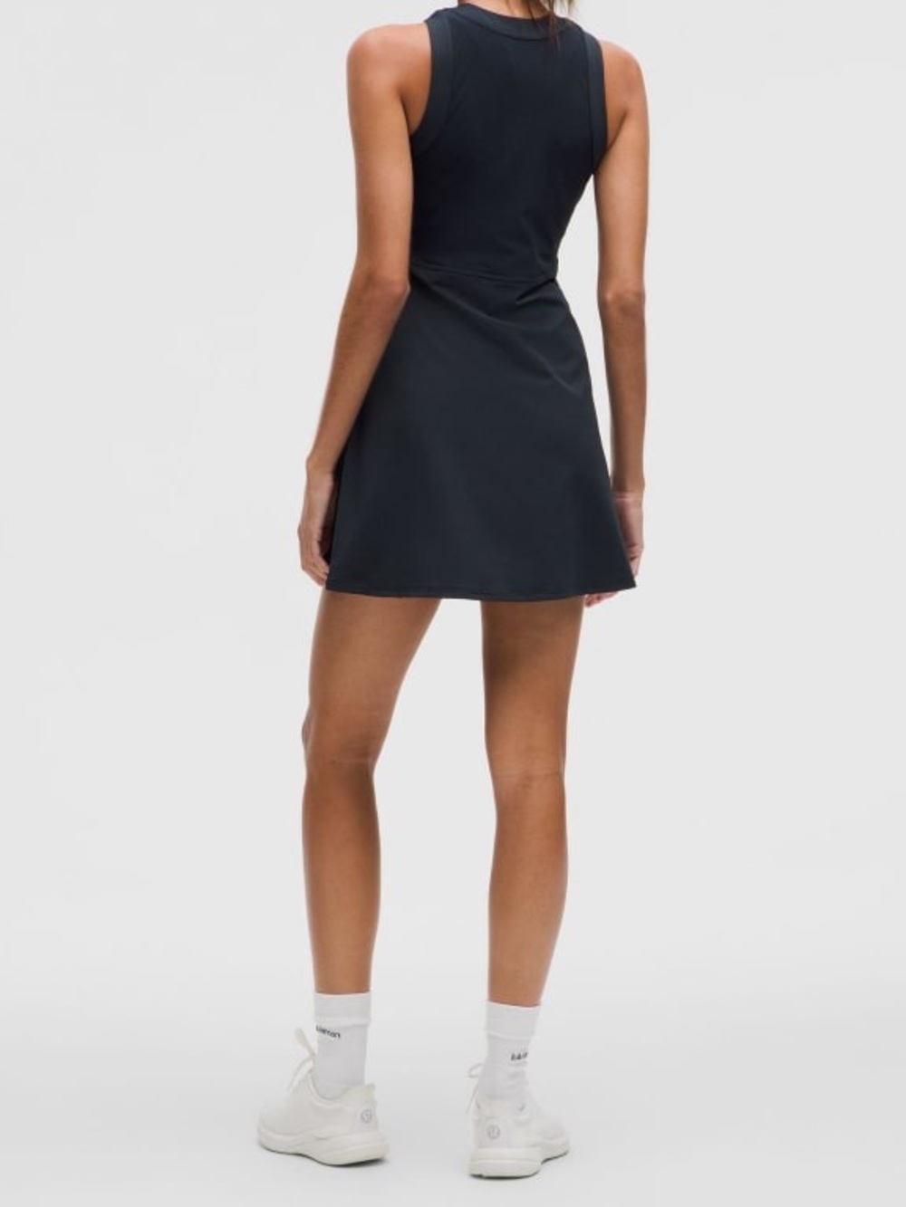 lululemon Grid-Texture Sleeveless Tennis Dress in Black - Picture 2 of 14
